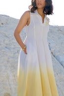 The Loom Art Golden Hour Handwoven Chanderi Silk Dress