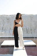 The Loom Art Yin Yang Co-ord (Set of 3) Handwoven Chanderi Silk Co-ord