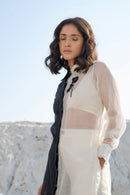 The Loom Art Yin Yang Co-ord (Set of 3) Handwoven Chanderi Silk Co-ord