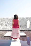 The Loom Art Rogue Blush Handwoven Chanderi Silk Dress