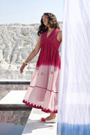 The Loom Art Rogue Blush Handwoven Chanderi Silk Dress