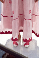 The Loom Art Rogue Blush Handwoven Chanderi Silk Dress