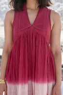 The Loom Art Rogue Blush Handwoven Chanderi Silk Dress