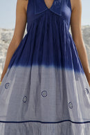 The Loom Art Space Slate Handwoven Chanderi Silk Dress