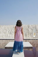 The Loom Art Aster Bloom Handwoven Chanderi Silk Dress