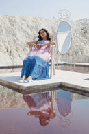 The Loom Art Aster Bloom Handwoven Chanderi Silk Dress