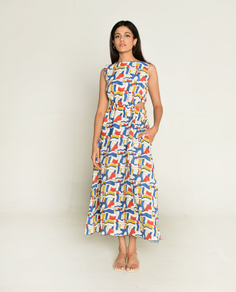 Rias Jaipur Escher Side Cut Dress