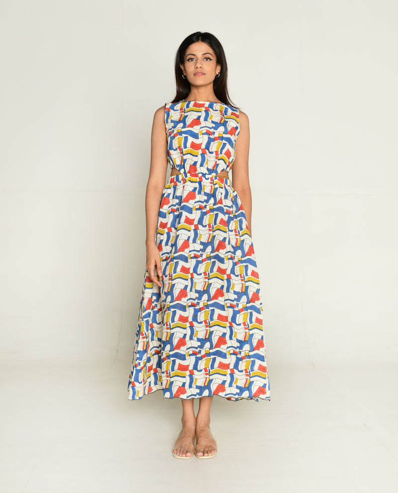 Rias Jaipur Escher Side Cut Dress