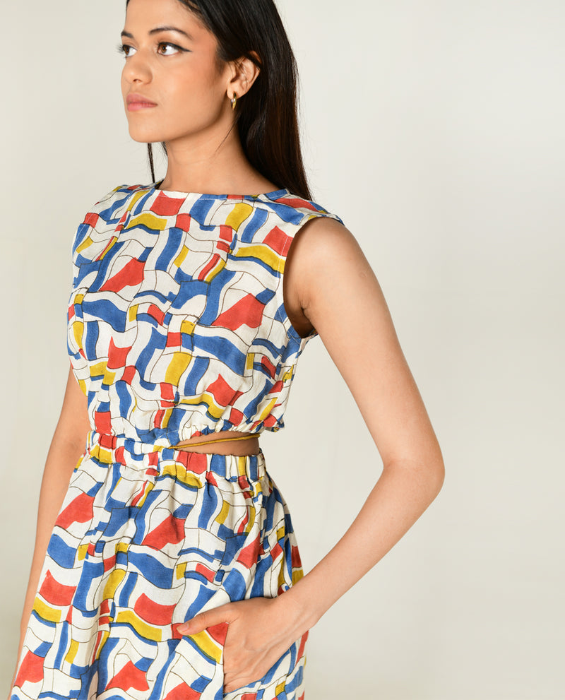 Rias Jaipur Escher Side Cut Dress