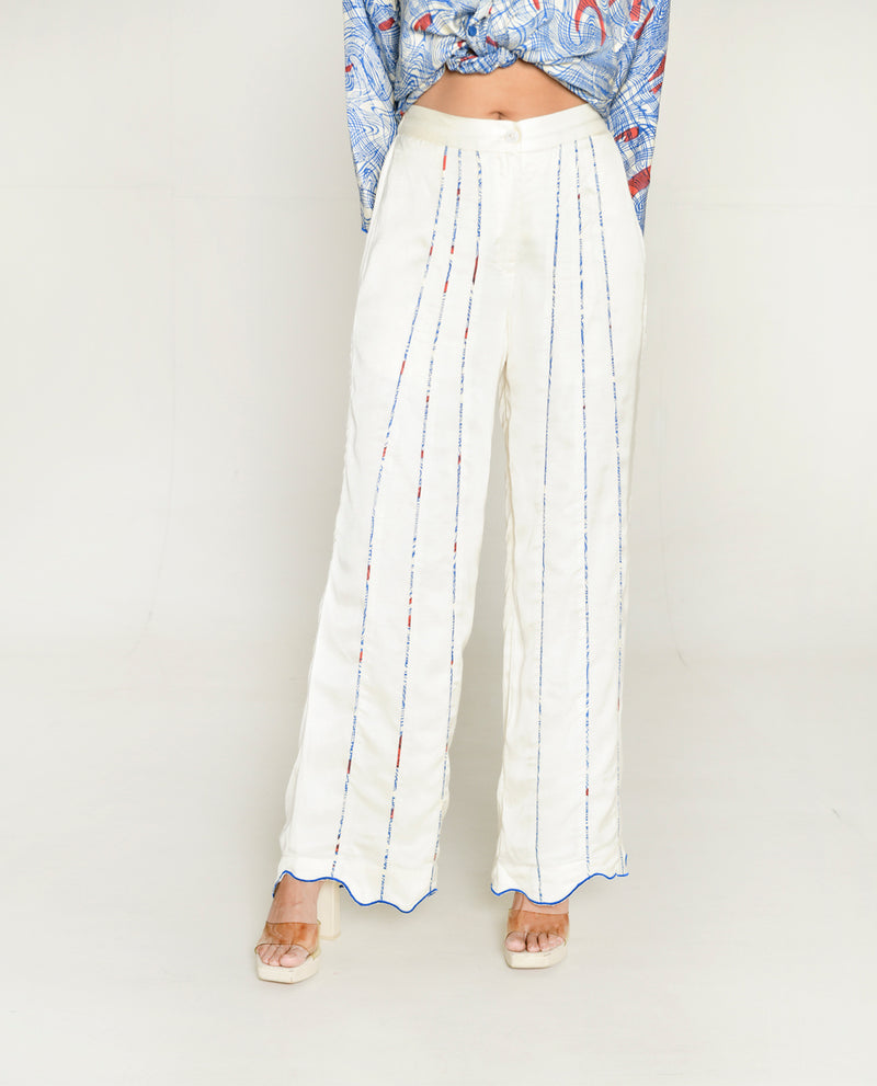 Rias Jaipur Ponzo White Pant