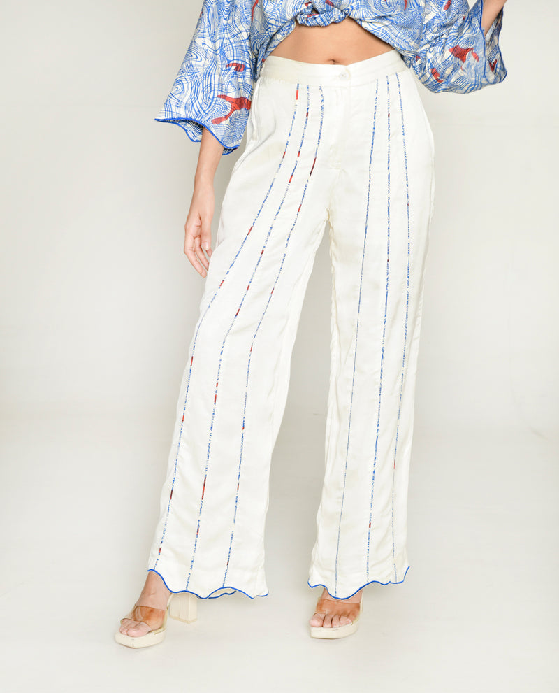 Rias Jaipur Ponzo White Pant