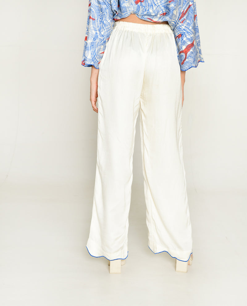 Rias Jaipur Ponzo White Pant