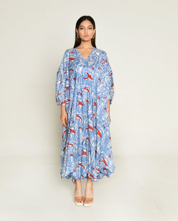 Rias Jaipur Ponzo Puff Sleeve Dress