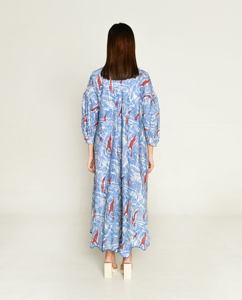 Rias Jaipur Ponzo Puff Sleeve Dress