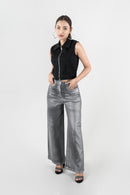 DenZ Grey Gleam Women Grey Bottom Wear