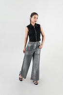 DenZ Grey Gleam Women Grey Bottom Wear