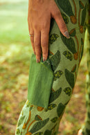 The Conscious Closet Muddy Green Bush Maze Women Pants