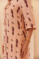 The Conscious Closet Smokey Pink Hopeful Birdie Long Dress