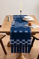 JOD Pure Cotton Blue Dor Table Runner