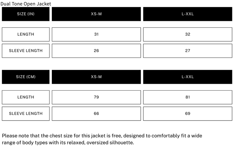 Dvrzi Dual Tone Open Jacket Men’s