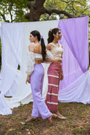 The Conscious Closet White Rock Rose Shadow Top