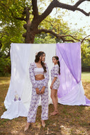 The Conscious Closet Cold Purple Dispersed Capsule Co-ords