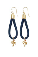 Foret Coconut Palm Tree Earring In Cork