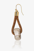 Foret Iced Mountain Earrings In Cork & Ceramic