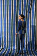 East 14  Metallic Organza Women Moxy Peplum Suit