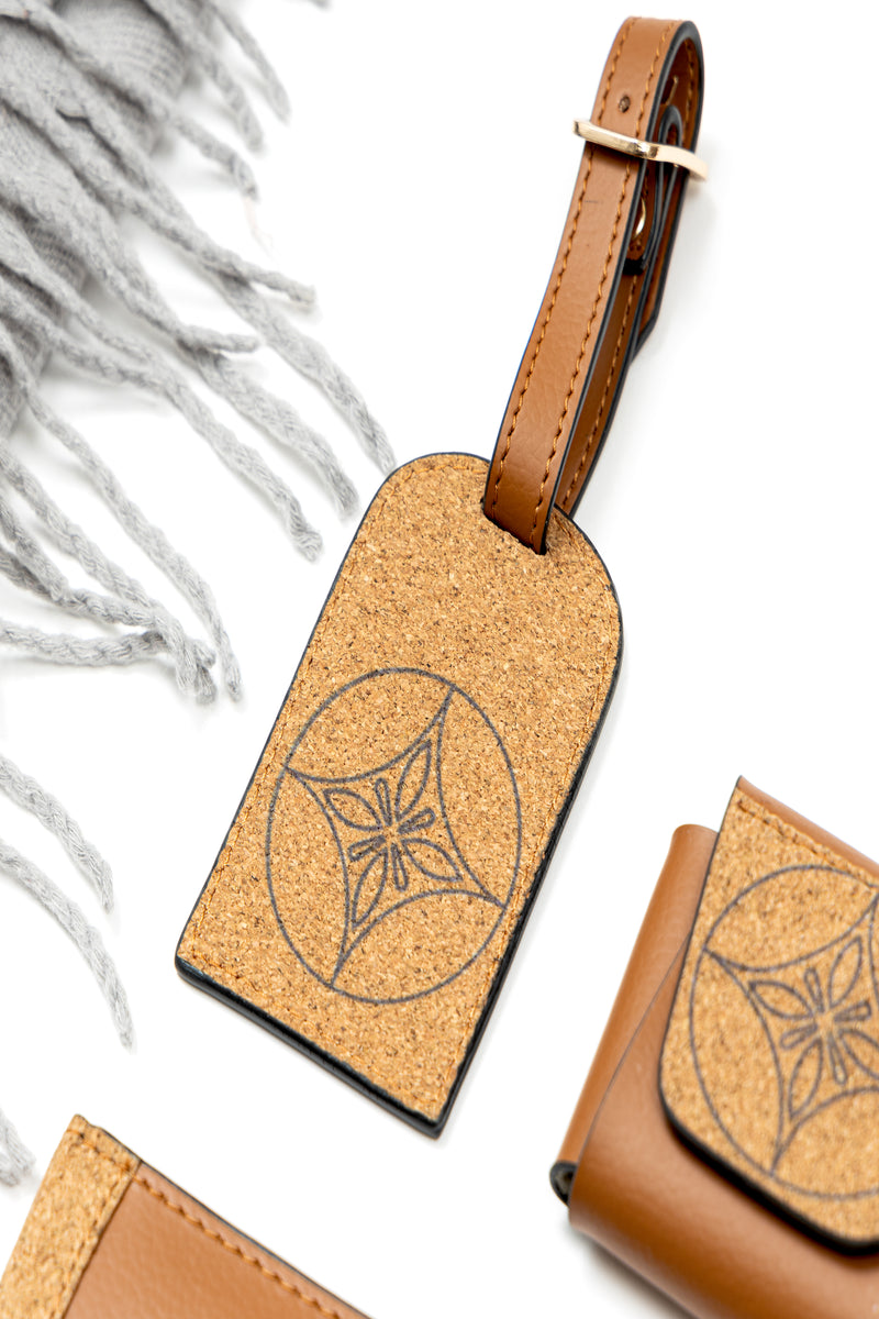 Vegan Leather The Basil Holiday Travel Set - Tan