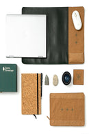 Vegan Leather Desk Set - Basil