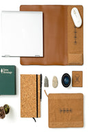 Vegan Leather Desk Set - Tan