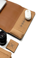Vegan Leather Desk Set - Tan