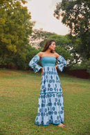 The Conscious Closet Casper Blue Strangest Sea Long Dress