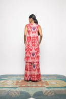 Anushé Pirani Handwoven Cotton Ikat Women's Pink Tunic