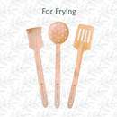 Almitra Sustainables Neem Wood Kitchen Ladle Set ( Set of 7 )