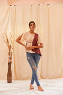 The Conscious Closet White Rock and Congo Brown Congo Rock Top Set