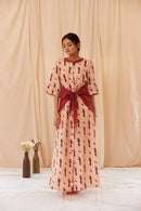 The Conscious Closet Smokey Pink Hopeful Birdie Long Dress