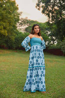 The Conscious Closet Casper Blue Strangest Sea Long Dress