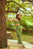 The Conscious Closet Muddy Green Bush Maze Bralette