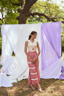 The Conscious Closet White Rock Rose Shadow Top