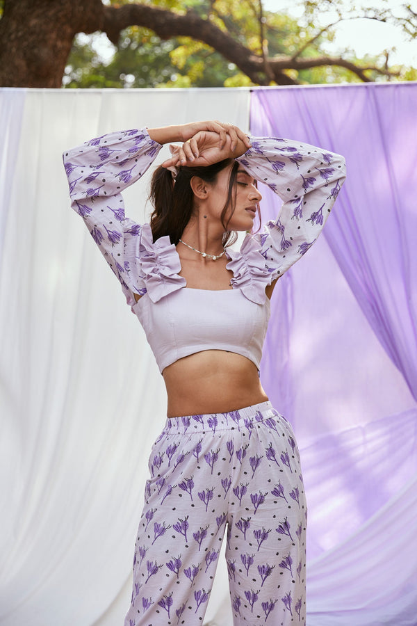 The Conscious Closet Cold Purple Dispersed Capsule Top