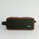 Jaggery Outback and Beyond Essentials Travel Kit in Olive Green Canvas & Salvaged Nubuck