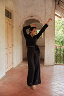 The Conscious Closet Black Perched Black Women Trousers