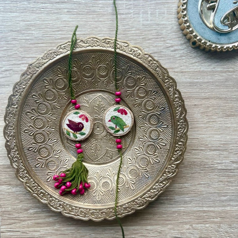 The Good Route Handmade Tota Rakhi & Lumba 2 Sets