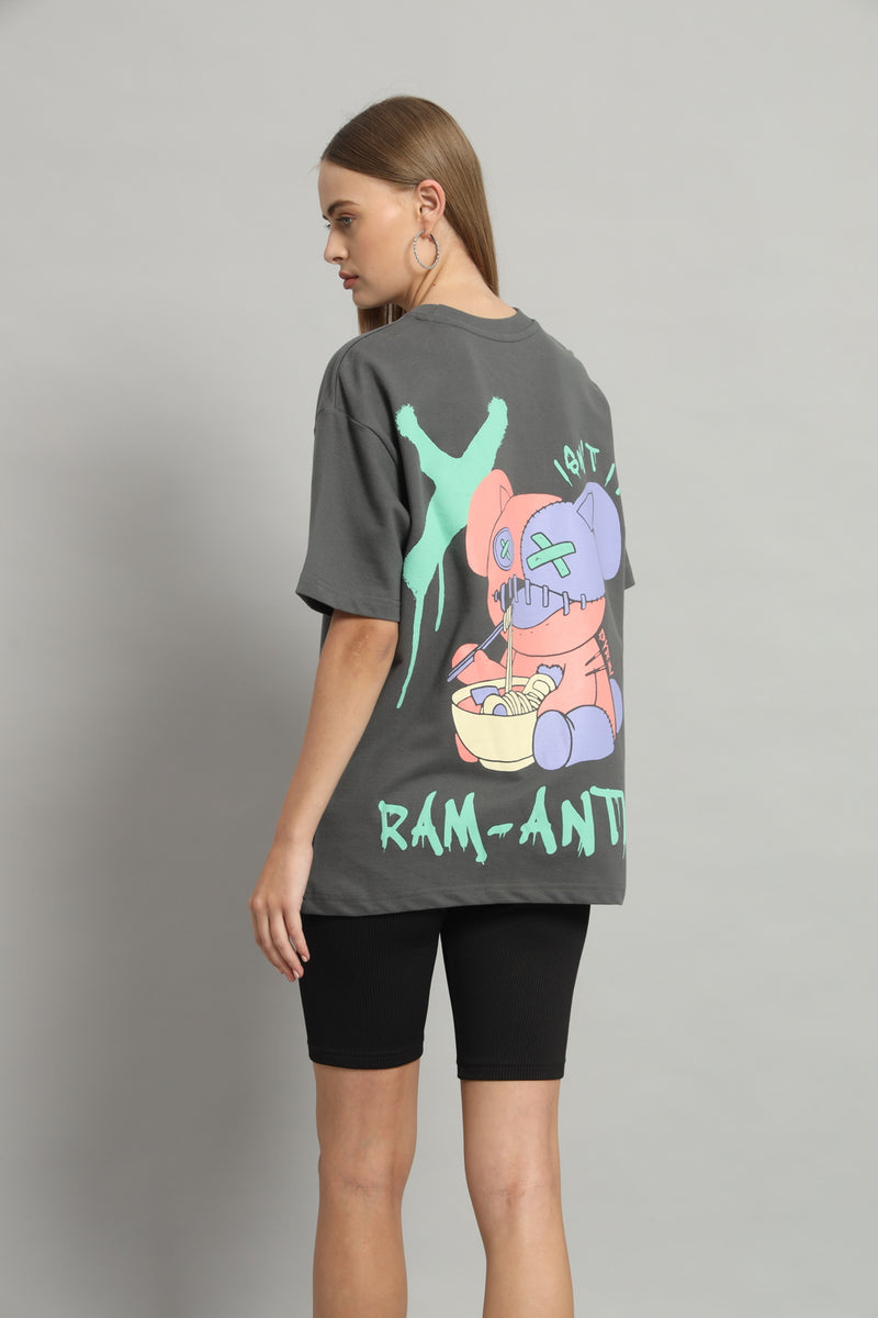 Dvrzi Grey Ram-Antic Oversized Tee Women’s