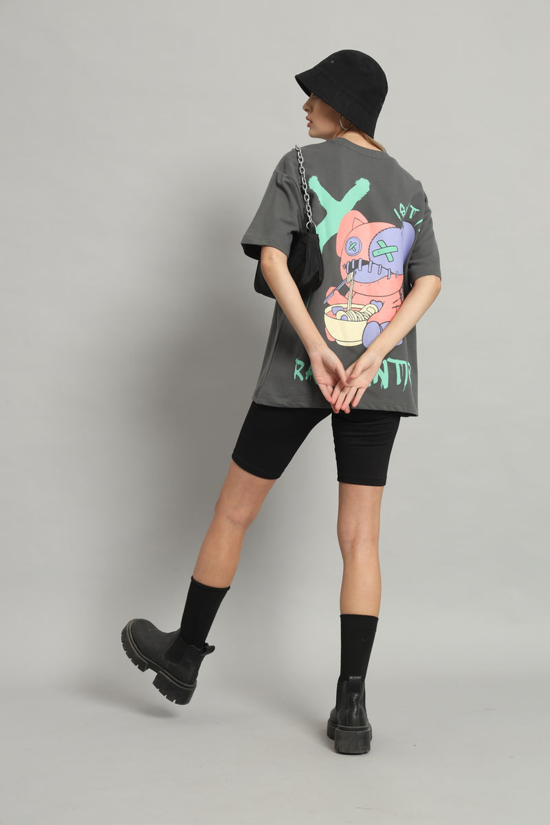 Dvrzi Grey Ram-Antic Oversized Tee Women’s