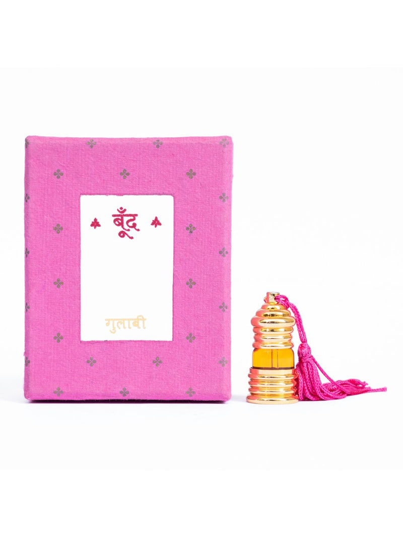 Boond Fragrances Pink गुलाबी | Gulabi Natural Perfume Oil (Indian Rose Attar)