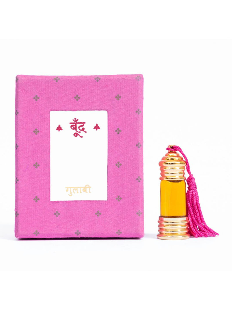 Boond Fragrances Pink गुलाबी | Gulabi Natural Perfume Oil (Indian Rose Attar)