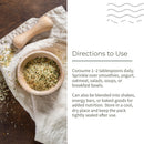 Ecotyl Hemp Hearts | Rich in Omega-3 & Protein | 175g